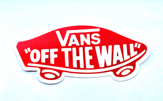 VANS Turtle sticker 110mm RED