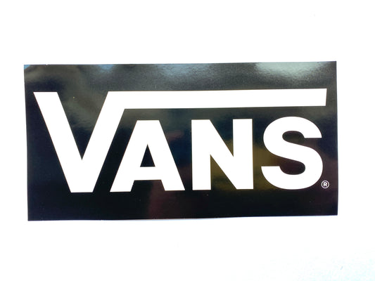 VANS Black Fly V sticker 200mm